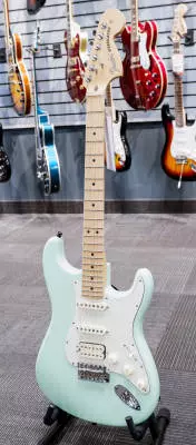 Fender - American Performer Stratocaster, HSS Maple Fingerboard - Satin Surf Green 2